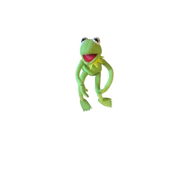 Applause Green Muppets Kermit the Frog Poseable Bendable Plush Toy 14" - Picture 4 of 15